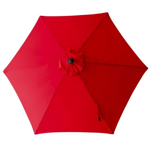  FLAME&SHADE 7.5 Patio Umbrella Outdoor Market Style for Small Balcony Table Garden Restaurant Cafe or Backyard with Tilting, Red