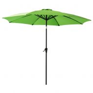 FLAME&SHADE 11 Outdoor Patio Market Umbrella with Tilt for Outside Balcony Table Large Deck or Backyard, Apple Green