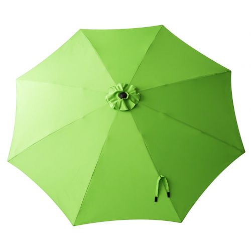  FLAME&SHADE 11 Outdoor Patio Market Umbrella with Tilt for Outside Balcony Table Large Deck or Backyard, Apple Green