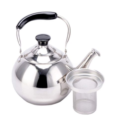  FLAMEER Kaffeekanne Teekanne Wasserkanne Teekessel mit Teesieb fuer Indoor oder Outdoor - 2L