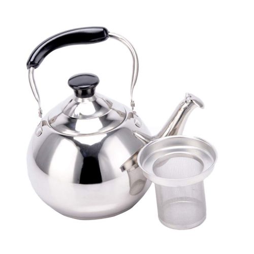  FLAMEER Kaffeekanne Teekanne Wasserkanne Teekessel mit Teesieb fuer Indoor oder Outdoor - 2L