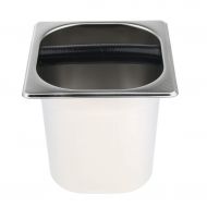 FLAMEER COFFEE KNOCK BOX Espresso Waste Bin with Wood Holder Set - Type1
