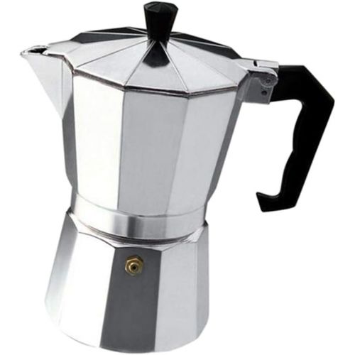  Flameer Espresso Maker Stovetop Moka Coffee Pot Stainless Steel Latte Percolator, Home Kitchen Cafe Coffee Accessories, Gift for Coffee Lover, 9 Cup