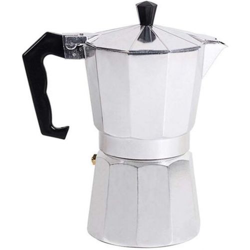  Flameer Espresso Maker Stovetop Moka Coffee Pot Stainless Steel Latte Percolator, Home Kitchen Cafe Coffee Accessories, Gift for Coffee Lover, 6 Cup