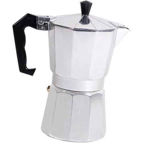  Flameer Espresso Maker Stovetop Moka Coffee Pot Stainless Steel Latte Percolator, Home Kitchen Cafe Coffee Accessories, Gift for Coffee Lover, 3 Cup