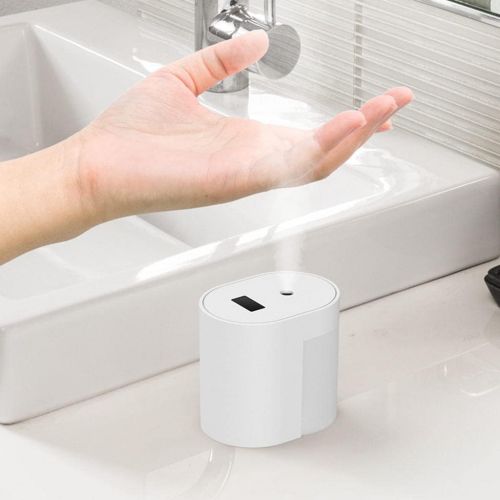  FLAMEER Portable Sterilizer Touchless Automatic Alcohol Sanitizer Sprayer - Mini Sanitizer Germ Removal and Desk Alcohol Dispenser is Easy to Carry(USB Charging)