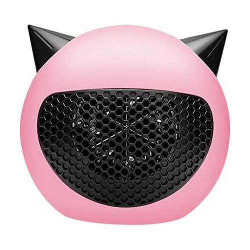  FLAMEER Small Space Personal Mini Heater - for Bathroom Bedroom Kitchen Bedroom Office Indoor - Pink