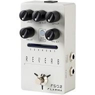 FLAMMA FS02 Reverb Guitar Pedal Stereo Digital Effects Pedal 7 Storable Preset Slots 7 Reverb Effects Room Hall Church Cave Plate Spring Mod True Bypass Trail On