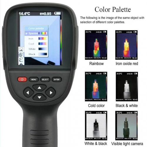  FLANK Digital Laser Infrared Temperature Thermometer 220x160 Resolution 0.3 Million Pixel Protable Thermal Imaging Camera Handheld Thermal Imager