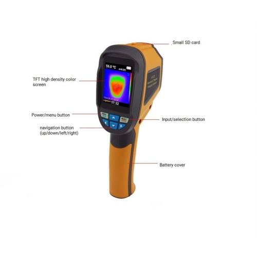  FLANK Digital Handheld Infrared Thermometer 60x60 Resolution 3600 Pixel Protable Thermal Imaging Camera Infrared Thermal Imager