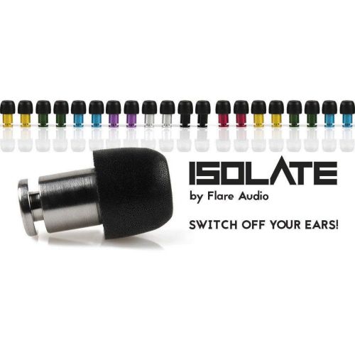  FLARE Flare Audio - Isolate Black Ear Protection Earplugs