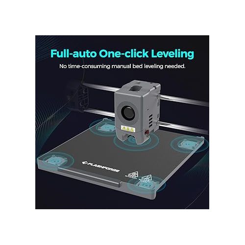  FLASHFORGE Official Adventurer 5M 3D Printer Auto Leveling, Max 600mm/s High Speed FDM 3D Printer with 280°C Direct Extruder, Quick Detachable Nozzle, Core XY Metal 3D Printer,Print Size 220×220×220mm