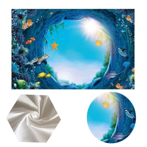  FLASIY 10X7ft Underwater World Photography Backdrops Mysterious Tree Hole Background Portrait Children Party Photo Studio Props GEAY176