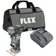 FLEX 24V Brushless Cordless 1.5 HP Trim Router Kit with 3.5Ah Stacked Lithium Battery and 160W Fast Charger - FX4221-1F