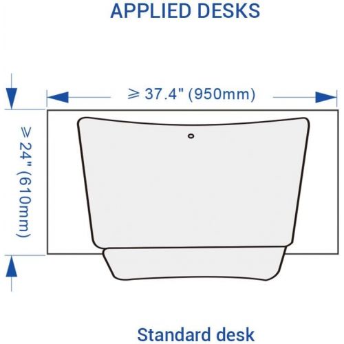  [아마존 핫딜] FLEXISPOT FlexiSpot M3B Standing Desk - 47 Inch Wide Platform Stand Up Desk Riser with Quick Release Keyboard Tray (L-Size-Black)