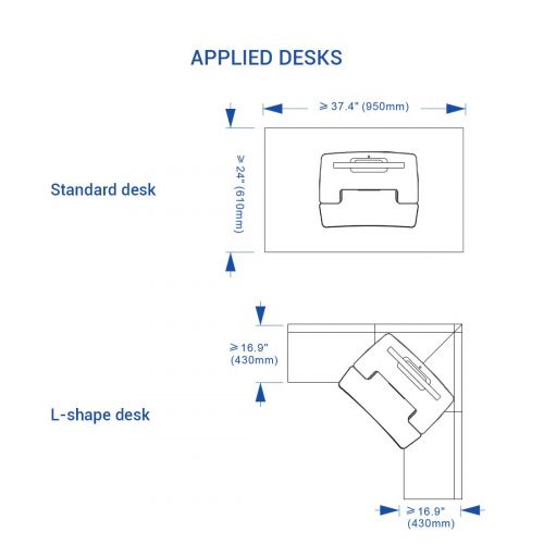  FLEXISPOT FlexiSpot Stand Up Desk Converter -28 Standing Desk Riser with Deep Keyboard Tray for Laptop (28, Black, M7B)