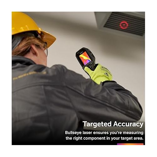  FLIR TG165-X Thermal Imaging Camera with Bullseye Laser: Commercial Grade Infrared Camera for Building Inspection, HVAC and Electrical