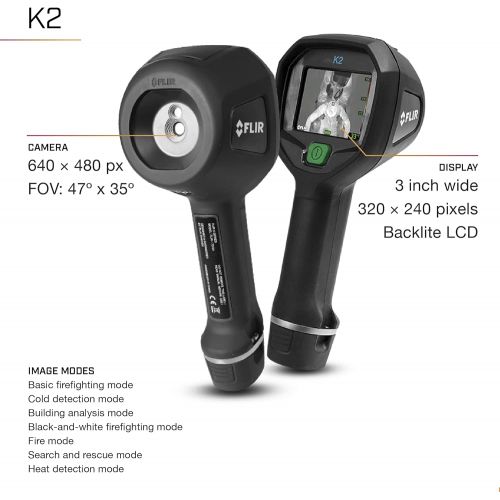  FLIR K2 - Thermal Imaging Camera (TIC) - with MSX Image Enhancement Technology (160 x 120)