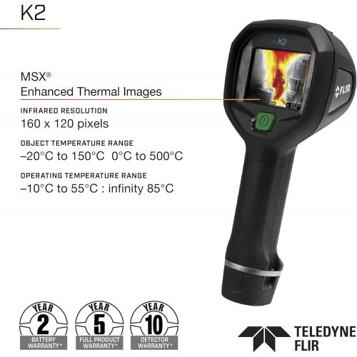  FLIR K2 - Thermal Imaging Camera (TIC) - with MSX Image Enhancement Technology (160 x 120)