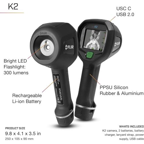  FLIR K2 - Thermal Imaging Camera (TIC) - with MSX Image Enhancement Technology (160 x 120)