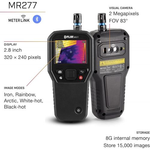  [아마존베스트]FLIR MR277 Moisture Meter, MSX IR Camera & Hygrometer for Building Inspection