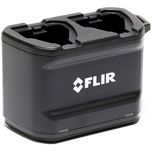  FLIR T199610 Stand-Alone Two-Bay Battery Charger for Use with FLIR T530 and T540 Thermal Imaging Cameras, 12 VDC Input Power, Size (LxWxH) 146 x 74 x 96 mm (5.7 x 2.9 x 3.8)
