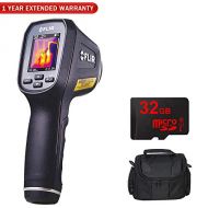 FLIR Spot Thermal Camera - Compact & Durable wInternal Storage (TG165) wCompact Deluxe Gadget Bag + 32GB MicroSD Memory Card and 1 Year Extended Warranty Essential Bundle
