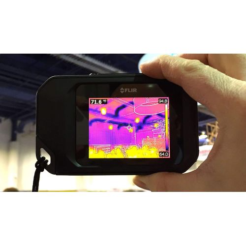  FLIR C2 Compact Thermal Imaging System Bundle with Rugged Waterproof Case and Micro Fiber Cleaning Cloth