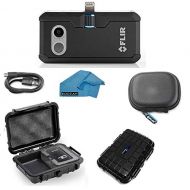 FLIR ONE Pro LT Thermal Imaging Camera for Apple iOS ONLY Bundle with Rugged Waterproof Case and Cleaning Cloth (NOT Android)