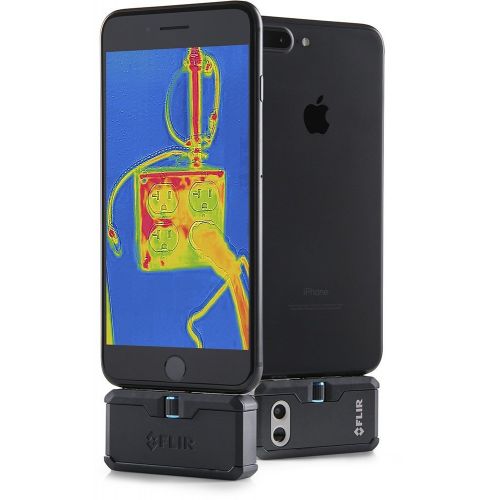  FLIR ONE Pro LT Thermal Imaging Camera for Apple iOS ONLY Bundle with Rugged Waterproof Case and Cleaning Cloth (NOT Android)