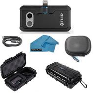FLIR ONE Pro Thermal Imaging Camera Apple IOS ONLY Bundle With Rugged Waterproof Case and Cleaning Cloth (NOT ANDROID)