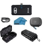 FLIR ONE Pro Thermal Imaging Camera Android Micro USB ONLY Bundle with Rugged Waterproof Case and Cleaning Cloth (NOT iPhone)