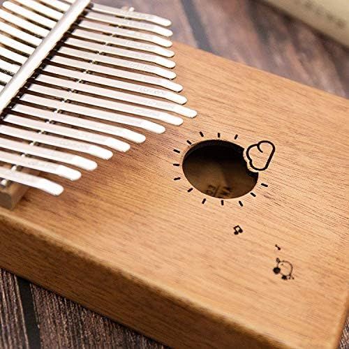  [아마존베스트]Flybiz 17 Keys Kalimba Thumb Piano, Acrylic Finger Piano with Learning Instructions and Tuning Hammer, Mini Thumb Piano Kalimba Instrument, Marimba Music Gift for Beginners, Childr