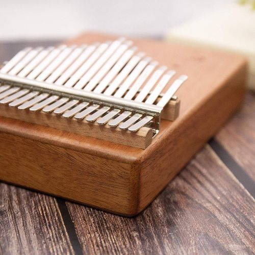  [아마존베스트]Flybiz 17 Keys Kalimba Thumb Piano, Acrylic Finger Piano with Learning Instructions and Tuning Hammer, Mini Thumb Piano Kalimba Instrument, Marimba Music Gift for Beginners, Childr