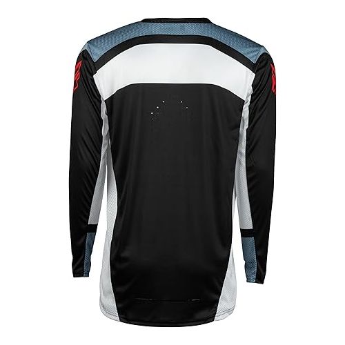  Fly Racing 2024 Youth Lite Jersey Black/White/Denim Grey Youth X-Large; 377-720YXL