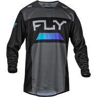 Fly Racing 2024 Adult Kinetic Reload Jersey Charcoal/Black/Blue-Iridium Large; 377-520L