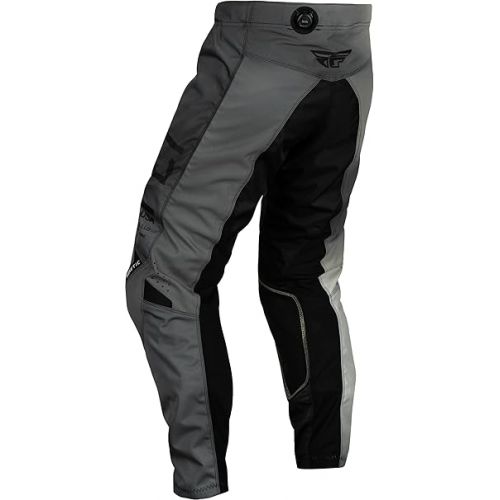  Fly Racing 2024 Youth Kinetic Prodigy Pants (Black/Light Grey Size 24)