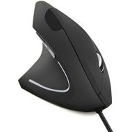 FLY WAY Left Handed Mouse,Ergonomic Vertical USB Wired Mouse 800/1200/1600 DPI Optical 6 Buttons Gaming Mice for PC Laptop Computer Desktop Mac (Left Hand)