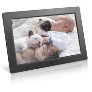 Digital Picture Frame 10.1 inch - Slideshow Electronic Photo Display with Motion Sensor and Auto-Rotation/180°HD IPS/Background Music/Calendar/Remote Control by FLYAMAPIRIT