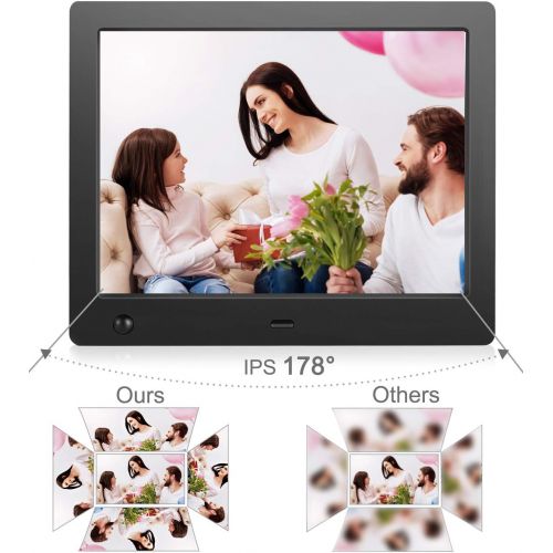  [아마존핫딜][아마존 핫딜] FLYAMAPIRIT Flyamapirit Digital Picture Frame 8 inch Electronic Digital Photo Frame with High Resolution 1024x768 IPS LCD and Motion Sensor/1080P 720P Video Player/Calendar/Clock/Best for Gift