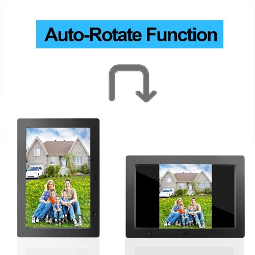  [아마존 핫딜] FLYAMAPIRIT Digital Picture Frame 10.1 inch Electronic Photo Frame with Motion Sensor and Automatic Rotation/High Resolution 1280x800IPS LCD/1080P 720P Video Player/Stereo/MP3/Calendar/clock