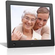 [아마존베스트]FLYAMAPIRIT Digital Picture Frame 8 inch Electronic Photo Frame with Motion Sensor and High Resolution 1024x768 IPS LCD/1080P 720P Video Player/Stereo/MP3/Calendar/Time/Remote Control