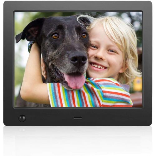  [아마존베스트]FLYAMAPIRIT Digital Picture Frame 8 inch Electronic Digital Photo Frame with High Resolution 1024x768 IPS LCD and Motion Sensor/1080P 720P Video Player/Calendar/Time/Remote Control/Best for Gi