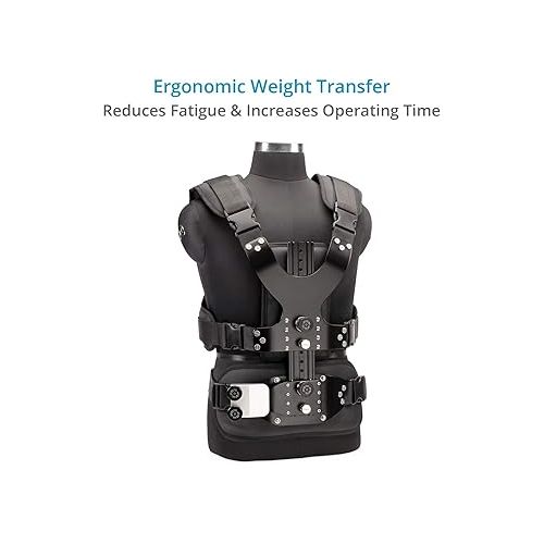  FLYCAM Vista-II Stabilizer Arm & Universal-Fit Vest for Handheld Camera Stabilizers. Payload up to 15kg / 33lb. Fits 28 to 60