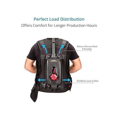  FLYCAM Flowline Master Professional Support Vest w 180° Rotation for Camera & Gimbals. Comfortable & Breathable Vest for Longer Production Hours. Payload up to 4-12kg/9-27lb.(FLCM-FLN-MSTR-02)