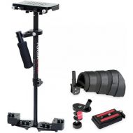 FLYCAM HD-3000 Telescopic Handheld Stabilizer w/Arm Brace for Video Cameras. Micro Balancing, Smooth Operations & Ergonomic Arm Support. Free Unico Quick Release & Table Clamp + Bag (FLCM-HD-3-AB-QT)
