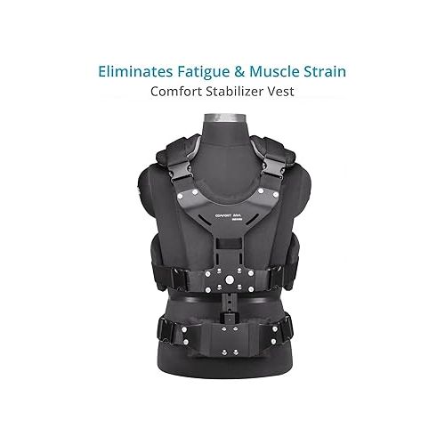  FLYCAM Comfort Stabilizing Arm & Vest for Handheld Camera Stabilizers. Stabilization Body Mount System for Camcorders Stabilization, Flycam 5000/3000/DSLR Nano. Payload up to 5kg11lb. (CMFT-AV)