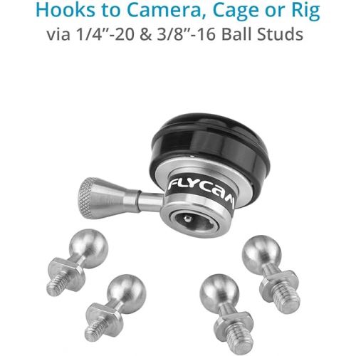  FLYCAM Quick Release Camera Hook Flowline. Quick-Lock Device for Rapid Release/Easy Change of Camera. Mounts to Camera/Camera Handle (FLCM-FLN-CH)