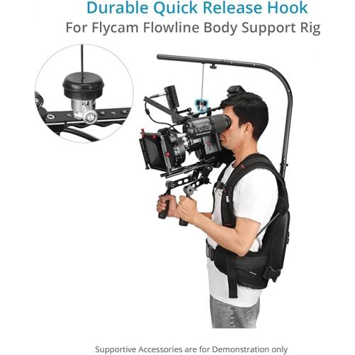  FLYCAM Quick Release Camera Hook Flowline. Quick-Lock Device for Rapid Release/Easy Change of Camera. Mounts to Camera/Camera Handle (FLCM-FLN-CH)