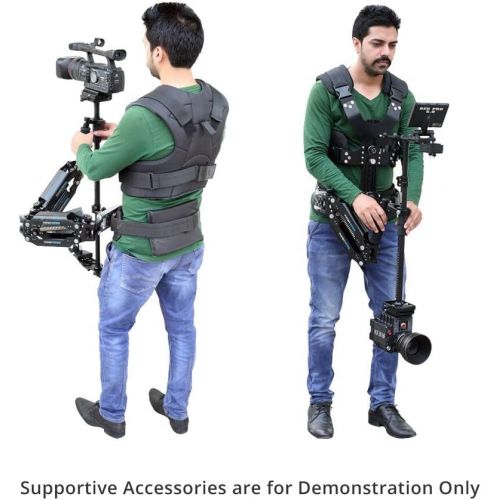  FLYCAM Vista-II Arm Vest with Redking Stabilizer Steadycam | Dual Arm Body Mount Stabilization System for DSLR Video Canon Nikon Sony Film Cinema Camera Camcorders up to 7kg15.4lb